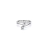 Ring with White Gold Zircons