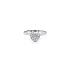 Ring Heart with White Gold Zircons