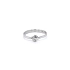 Ring with Zircon from White Gold