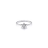 Ring with White Gold Zircons