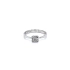 Ring with White Gold Zircons