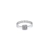 Ring with White Gold Zircons