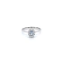 Ring with White Gold Topaz