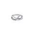 Ring with White Gold Zircons