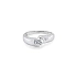 Gold Engagement Ring with Zircon