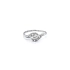 Ring with White Gold Zircons