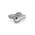 Ring with White Gold Zircons