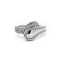 Ring with White Gold Zircons