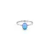 Ring with Opal from White Gold