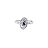 Gold Ring with Zircons