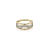 Ring with Zirconias in Gold Combination