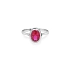 Gold Ring with Red Stone