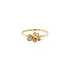 Exclusive Gold Ring with Floral Motif