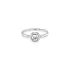 Gold Engagement Ring with Zircon
