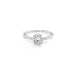 Gold Engagement Ring with Zircon