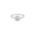 Gold Engagement Ring with Zircon