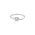Gold Engagement Ring with Zircon