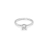Gold Engagement Ring with Zircon