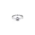 Engagement Ring with White Gold Zircon