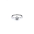 Engagement Ring with White Gold Zircon