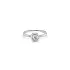 Engagement Ring with White Gold Zircon