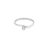Gold Engagement Ring with Zircon