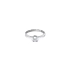 Engagement Ring with White Gold Zircon