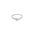 Engagement Ring with White Gold Zircon