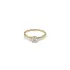 Gold Engagement Ring with Zircon