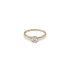 Gold Engagement Ring with Zircon
