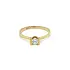 Gold Engagement Ring with Zircon