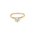Gold Engagement Ring with Zircon