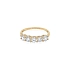 Gold Ring with Zircons