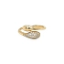 Gold Ring with Zircons