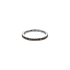 White Gold Ring with Brown Eternity Stones