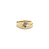 Ring with Zirconias in Gold Combination