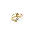 Ring with Zircon made of Combination Gold