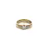 Ring with Zirconias in Gold Combination