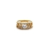 Gold Ring with Zircons