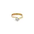 Gold Engagement Ring with Zircon