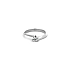 Engagement Ring with White Gold Zircon