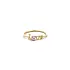 Gold Ring Love with Zircon