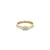 Gold Engagement Ring with Zircon