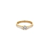 Gold Engagement Ring with Zircon