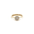 Gold Ring with Zircons