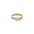 Gold Engagement Ring with Zircones