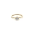 Gold Engagement Ring with Zircon