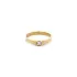 Gold Zircon Tooth Ring