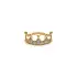 Luxury Ring in the Shape of the Royal Crown of Yellow Gold