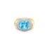 Gold Ring with Blue Stone